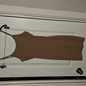 ROMWE Tan Midi Dress